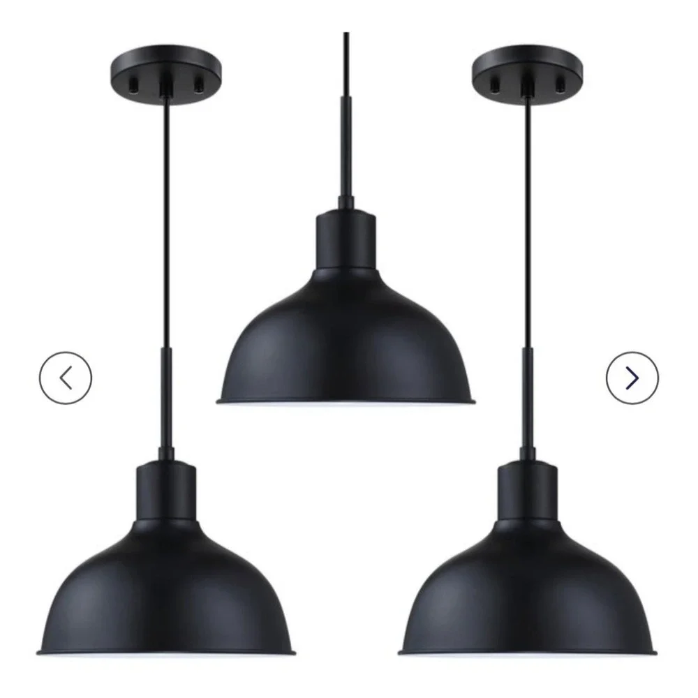 3 Pack 1 Light Kitchen Island Hanging Vintage Pendant Light Fixtures,Industrial